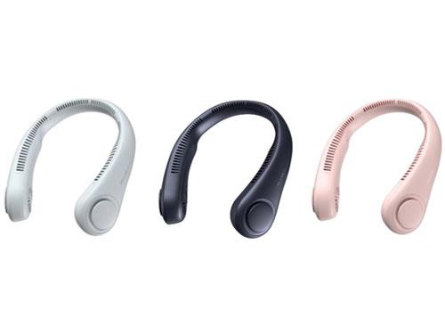 羽がない首にかける扇風機